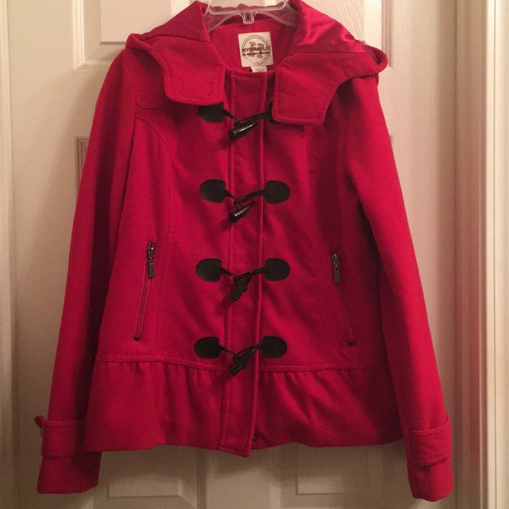Red hooded Jacket